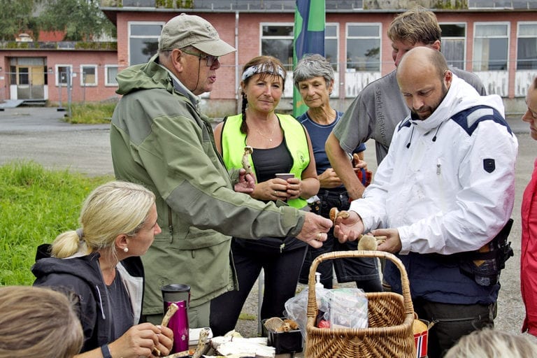 mykje folk på soppkontroll